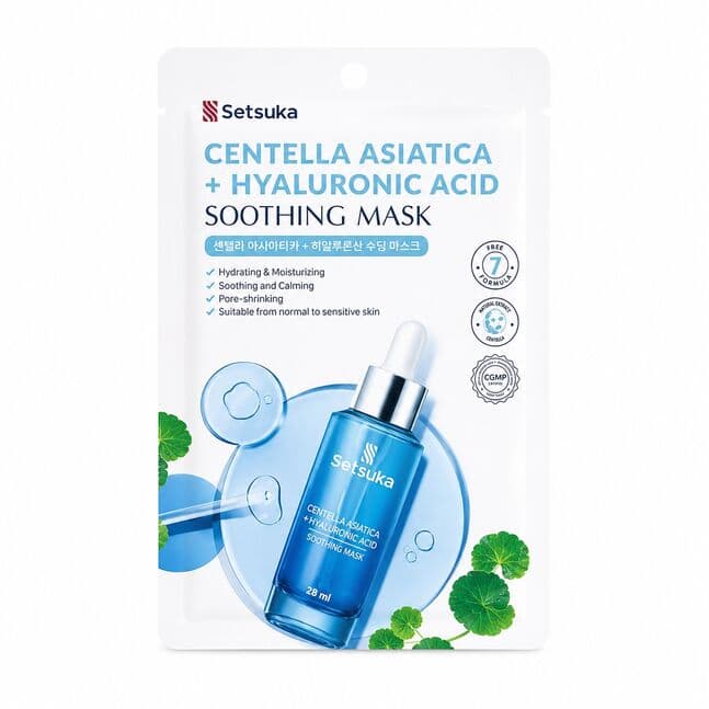 Centella Asiatica + Hyaluronic Acid Soothing Mask